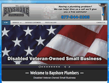 Tablet Screenshot of bayshoreplumbers.com